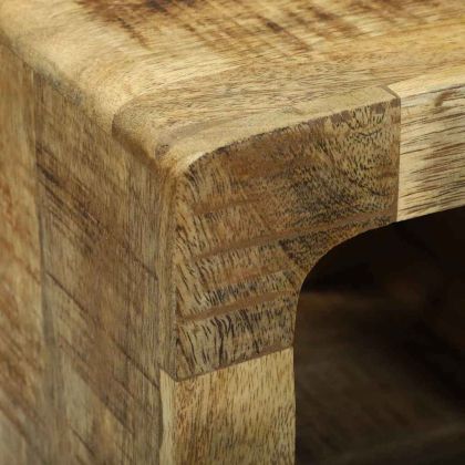 Модул за телевизор 2 pcs Кафяво Грубо мангово дърво масив