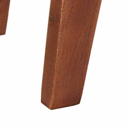 Крака маси с рафт Кафяво 40 x 32 x 46 см Солидно мангово дърво