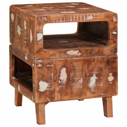 Крака маси Кафяво 40 x 40 x 49 см Солидно възстановено дърво