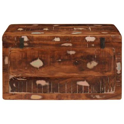 Кутия за съхранение със съхранение Кафяво Солидно мангово дърво