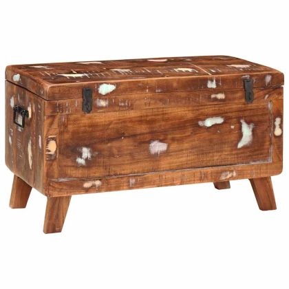 Кутия за съхранение 70 x 35 x 40 см регенерирано дърво масив