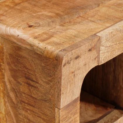 Винен рафт Кафяво 44 x 30 x 35 см мангово дърво масив