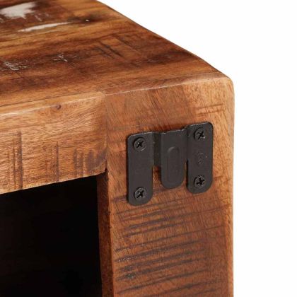 Винен рафт Кафяво 44 x 30 x 35 см Солидно рециклирано дърво