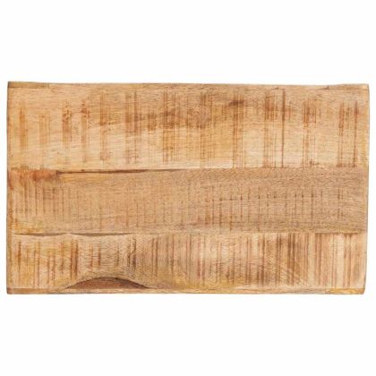 Крайна масичка Кафяво 60 x 35 x 45 см мангово дърво масив