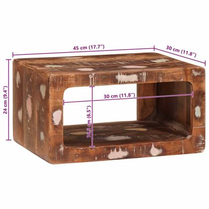 Нощни маси 45 x 30 x 24 см регенерирано дърво масив