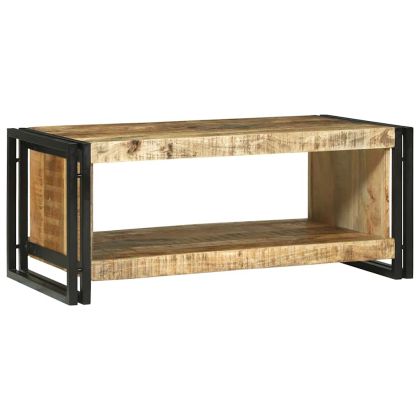 Масичка за кафе Кафяво 90 x 50 x 38 см Солидно мангово дърво