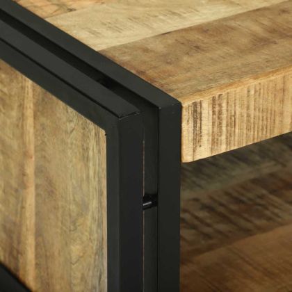 Масичка за кафе Кафяво 90 x 50 x 38 см Солидно мангово дърво