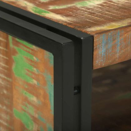 Масичка за кафе Кафяво 90 x 50 x 38 см регенерирано дърво масив