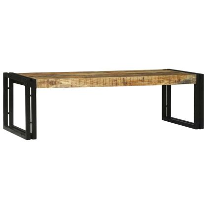 Масичка за кафе 2 pcs Кафяво Солидно мангово дърво