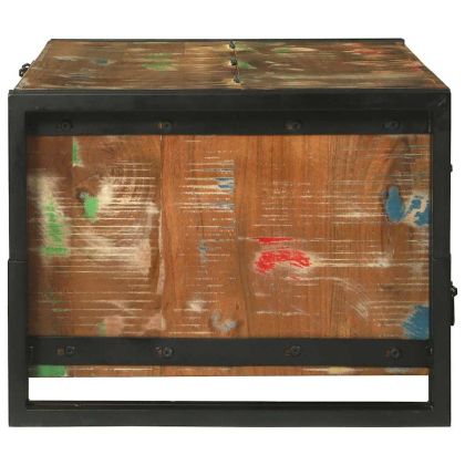 Масичка за кафе Кафяво 90 x 50 x 38 см регенерирано дърво масив