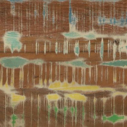 Стифиращи масички Кафяв и черен Масивна регенерирана дървесина