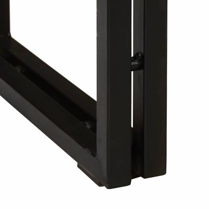 Конзолна маса Кафяво 160 x 33 x 75 см мангово дърво масив