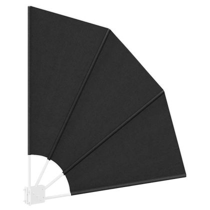 Прозорец за балкон Антрацит 115 x 115 см текстил