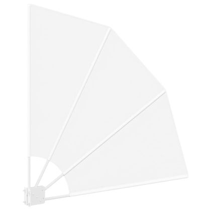 Прозорец за балкон Бяло 115 x 115 см текстил