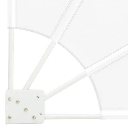 Прозорец за балкон Бяло 115 x 115 см текстил