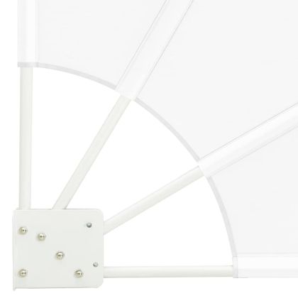 Прозорец за балкон Бяло 140 x 140 cm текстил