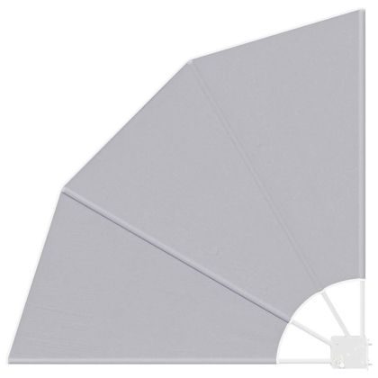 Прозорец за балкон Сив 115 x 115 см текстил