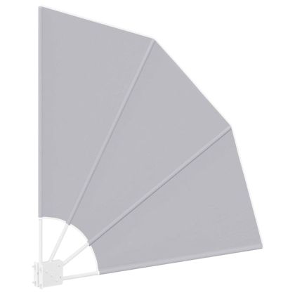 Прозорец за балкон Сив 115 x 115 см текстил