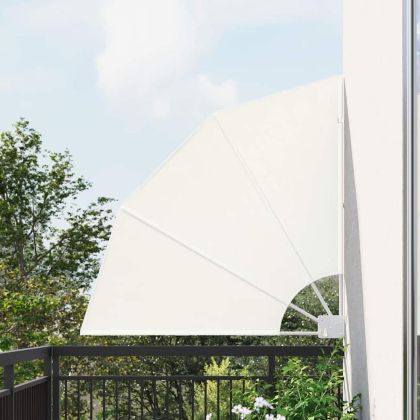 Прозорец за балкон Крем 115 x 115 см текстил