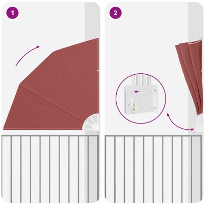 Прозорец за балкон Теракота 160 x 160 cm текстил