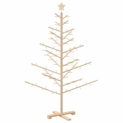 Дървено Коледно Дърво Естествен 150 cm Борово дърво масив