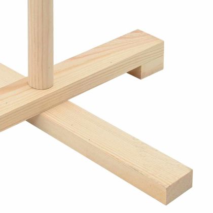 Дървено Коледно Дърво Естествен 150 cm Борово дърво масив