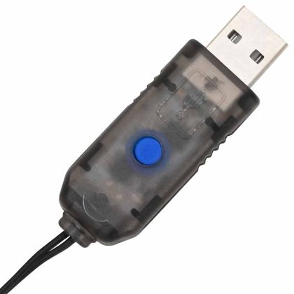 Топка с 384 LED светодиода 2 pcs Топло бяло 60 cm Метал