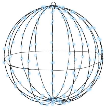 Топка с 384 LED светодиода 2 pcs Студено бяло 60 cm Метал