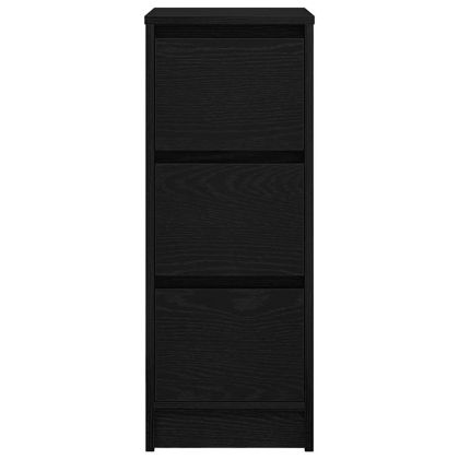 Сайдборд, Черен дъб, 29,5x34x76 см, инженерно дърво