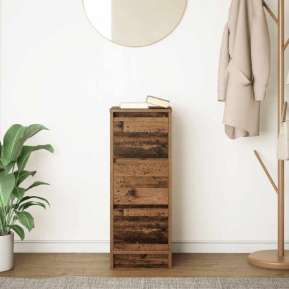 Сайдборд, старо дърво, 29,5x34x76 см, инженерно дърво