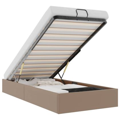 Османска рамка за легло без матрак, 90x200 см, изкуствена кожа