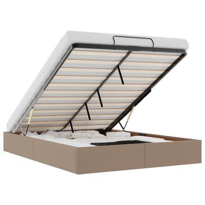 Османска рамка за легло без матрак, 140x200 см, изкуствена кожа