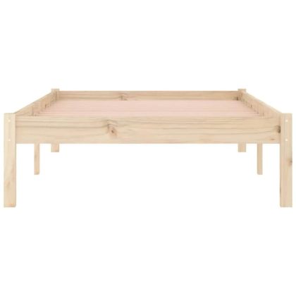 Рамка за легло без матрак 100x190 см масивна дървесина бор Twin