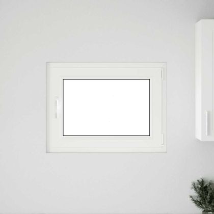 Прозорец за мазе "RISOR" 80x60 см Отварящо-отваряем DIN десен антрацит