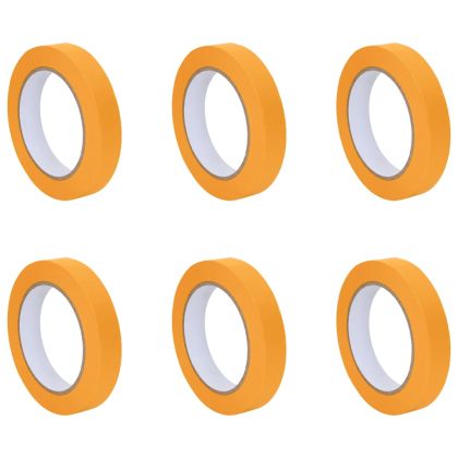 Ленти за маскиране на художници 6 pcs Жълто 19мм x 50м Хартия