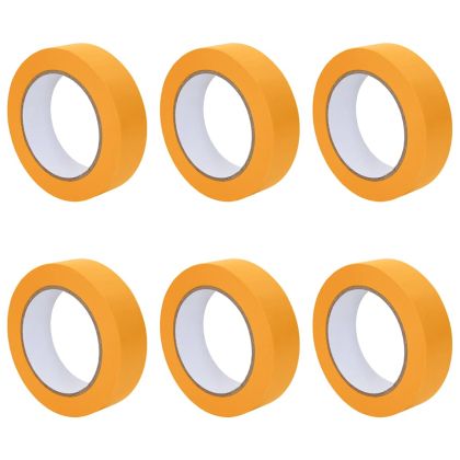 Ленти за маскиране на художници 6 pcs Жълто 25мм x 50м Хартия