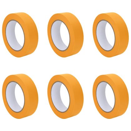 Ленти за маскиране на художници 6 pcs Жълто 30мм х 50м Хартия