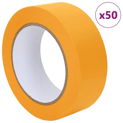 Ленти за маскиране на художници 50 pcs Жълто 38mm x 50m Хартия