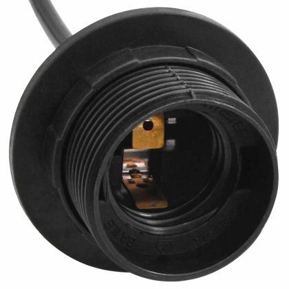 Висяща лампа с 5 фасунга E27 черен метал