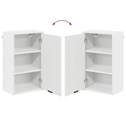 Комплект мебели за баня с чекмедже Бяло Инженерно дърво, Метал