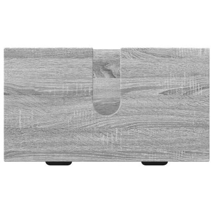 Комплект мебели за баня Сив Сонома Инженерно дърво, Метал