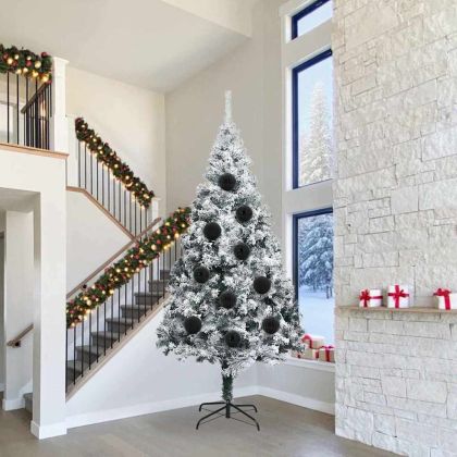 Комплект коледни топки 4 pcs Черно Пластмаса