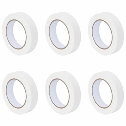 Ленти за маскиране на художници 6 pcs Бяло 25мм x 50м Хартия