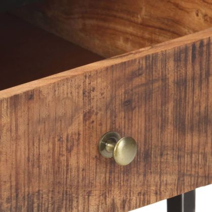 Маса за кафе, 90x50x40 см, грубо акациево дърво