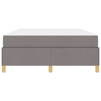 Рамка за легло с матрак Таупе 140 x 200 cm текстил