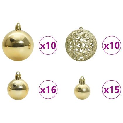 С изкуствено коледно дърво с 300 LED светодиода Зелен 180 cm