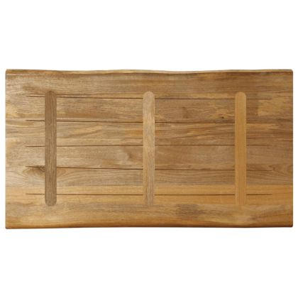 Плот за маса, жив ръб, 110x60x3,8 см, масивно дърво грубо манго