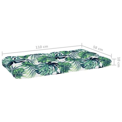 Градинска палетен среден диван сив импрегнирано борово дърво