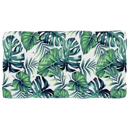 Градинска палетен среден диван бял импрегнирано борово дърво