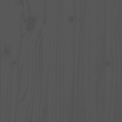 Градински комплект с възглавници, 5 части, сив, дърво масив